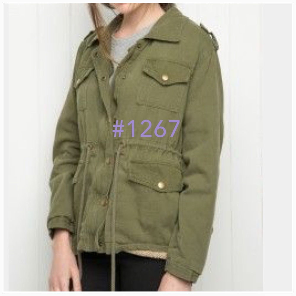 Sold Out !!Brandy Melville Olive Doris Jacket NWOT
